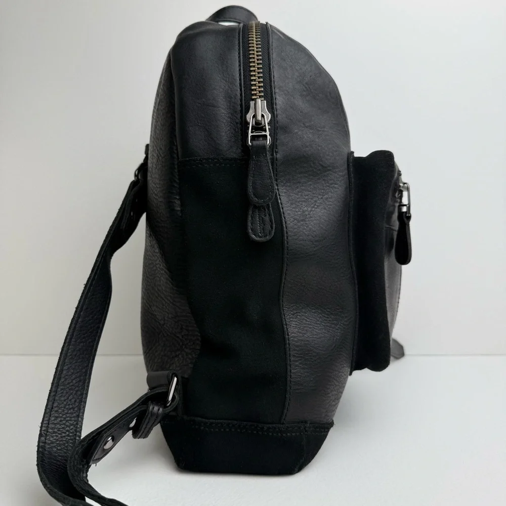 Dr. Martens Harness Backpack Black Leather Slouch Bag